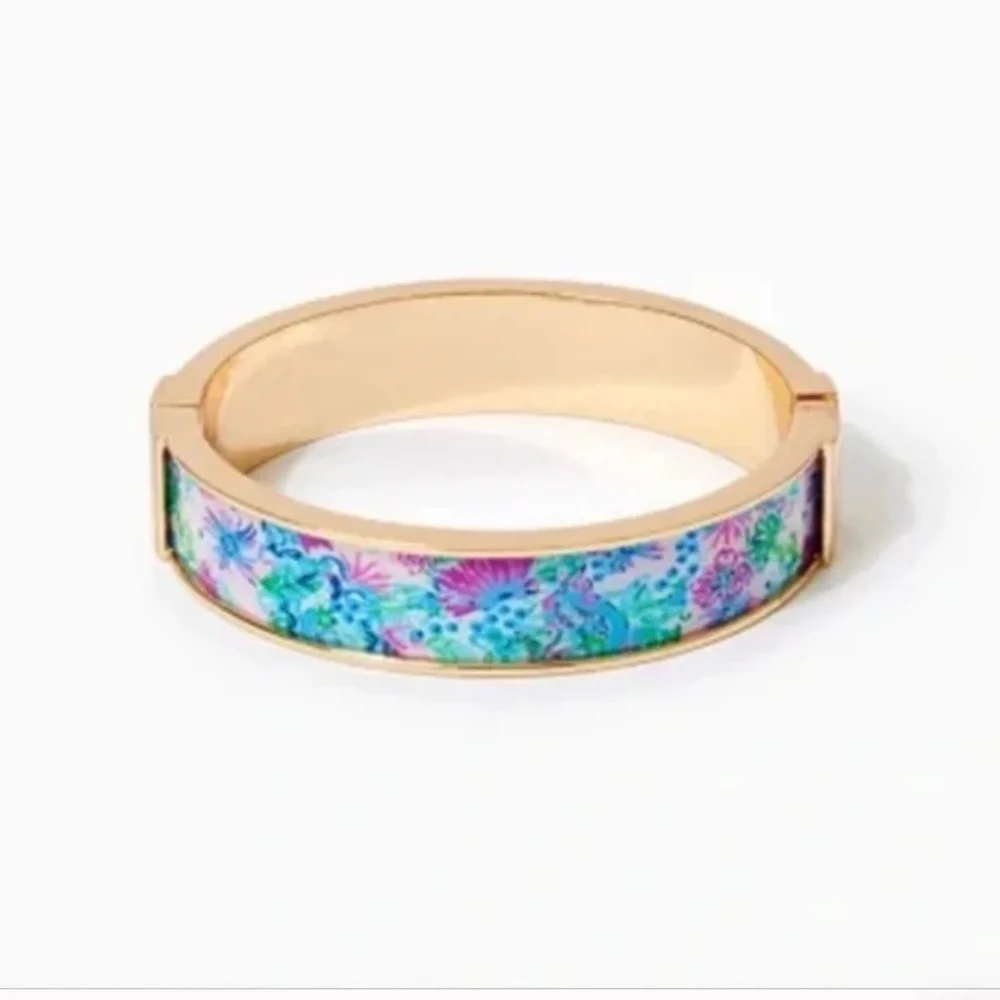 Lilly Pulitzer Mandevilla Baby Paradise Petals GWP Photodome Bangle NWT